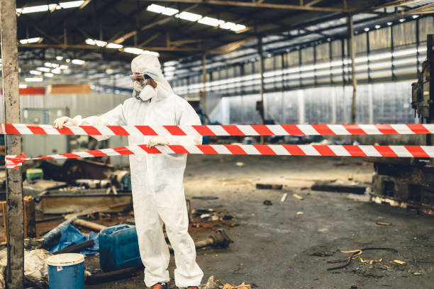 Professional Trauma Scene Cleanup technician working in Hamilton, MI